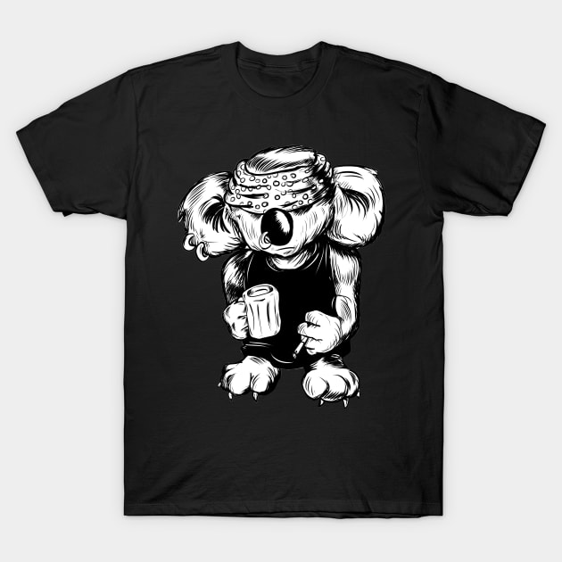 Australian Hatebreed Koala Drop Bear T-Shirt by silentrob668